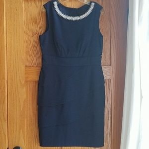 Navy blue cocktail dress